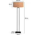 Steinhauer Standerlampe STANG E27 IP20, dæmpbar