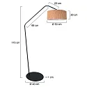 anne light & home Standerlampe ZIG-ZAG E27 IP20, dæmpbar