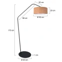anne light & home Standerlampe ZIG-ZAG E27 IP20, dæmpbar