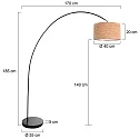 Mexlite Standerlampe SOLVA E27 IP20, dæmpbar