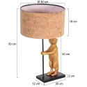 anne light & home Bordlampe ANIMAUX 1-flamme E27 IP20, sort dæmpbar