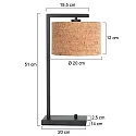 Steinhauer table lamp STANG E27 IP20, dimmable