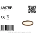 Steinhauer ceiling luminaire FLADY 2 flames IP20, bronze dimmable