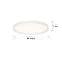 Steinhauer Loftlampe FLADY IP20, dæmpbar