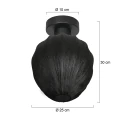 Mexlite Loftlampe SILURA 1-flamme E27 IP20, sort dæmpbar