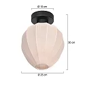 Mexlite Loftlampe BLOEBA E27 IP20, dæmpbar