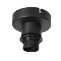 Mexlite ceiling luminaire DROVIA 1 flame E27 IP20, black dimmable