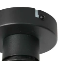 Mexlite ceiling luminaire DROVIA 1 flame E27 IP20, black dimmable
