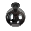 ceiling luminaire SFERIO 1 flame E27 IP20, black dimmable