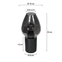 Mexlite Bordlampe BLOEBA E27 IP20, dæmpbar