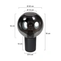 Mexlite table lamp SFERIO 1 flame E27 IP20, black dimmable