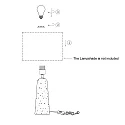 anne light & home Bordlampe TRAVINO E27 IP20, dæmpbar