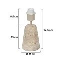 anne light & home table lamp TRAVINO E27 IP20, dimmable