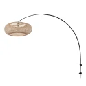 Steinhauer Væglampe MAZE NATURAL 1-flamme E27 IP20, sort dæmpbar