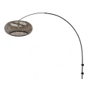 Steinhauer Væglampe MAZE NATURAL 1-flamme E27 IP20, sort dæmpbar