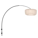 Steinhauer wall luminaire VELA LINO 1 flame E27 IP20, black dimmable