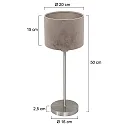 Mexlite Bordlampe NOOR E27 IP20, dæmpbar