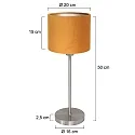 Mexlite Bordlampe NOOR E27 IP20, dæmpbar