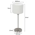Mexlite table lamp NOOR E27 IP20, dimmable