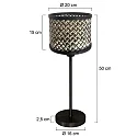 Mexlite Bordlampe NOOR E27 IP20, dæmpbar