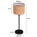Mexlite Bordlampe NOOR E27 IP20, dæmpbar