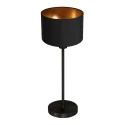 Mexlite Bordlampe NOOR 1-flamme E27 IP20, sort dæmpbar