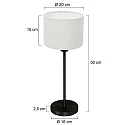 Mexlite Bordlampe NOOR E27 IP20, dæmpbar