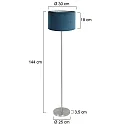 Mexlite floor lamp NOOR E27 IP20, dimmable
