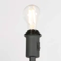 Mexlite Standerlampe NOOR 1-flamme E27 IP20, sort dæmpbar