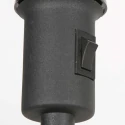 Mexlite Standerlampe NOOR 1-flamme E27 IP20, sort dæmpbar