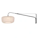 Steinhauer wall luminaire VELA LINO 1 flame E27 IP20, black dimmable