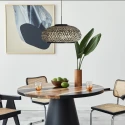 Steinhauer Pendel NOX LIGHT 1-flamme E27 IP20, sort dæmpbar