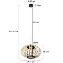 anne light & home Pendel SPARKLED LIGHT E27 IP20, dæmpbar