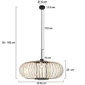 anne light & home Pendel SPARKLED LIGHT E27 IP20, dæmpbar