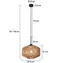 anne light & home Pendel SPARKLED LIGHT E27 IP20, dæmpbar