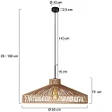 anne light & home Pendel SPARKLED LIGHT E27 IP20, dæmpbar