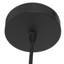 anne light & home Pendel ROPEX 1-flamme E27 IP20, sort dæmpbar