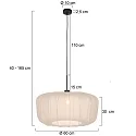 Steinhauer Pendel SPARKLED LIGHT E27 IP20, dæmpbar