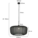 Steinhauer Pendel SPARKLED LIGHT E27 IP20, dæmpbar