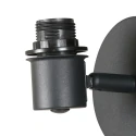 Mexlite Væglampe SUMBA 1-flamme E14 IP20, sort dæmpbar