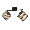 Loftlampe SUMBA 2-flammer E14 IP20, sort dæmpbar