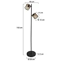 Mexlite Standerlampe SUMBA E14 IP20, dæmpbar