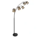 Mexlite Standerlampe SUMBA 5-flammer E14 IP20, sort dæmpbar