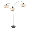 anne light & home floor lamp SPARKLED LIGHT 3 flames E27 IP20, black dimmable