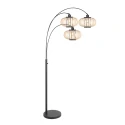 anne light & home floor lamp SPARKLED LIGHT 3 flames E27 IP20, black dimmable