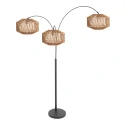 anne light & home floor lamp SPARKLED LIGHT 3 flames E27 IP20, black dimmable