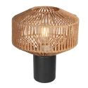 anne light & home Bordlampe ROPEX 1-flamme E27 IP20, sort dæmpbar