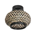 Loftlampe NOX LIGHT 1-flamme E27 IP20, sort dæmpbar