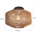 anne light & home Loftlampe ROPEX 1-flamme E27 IP20, sort dæmpbar
