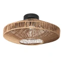 Loftlampe ROPEX 1-flamme E27 IP20, sort dæmpbar